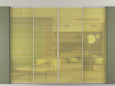 Перегородка Формато внутри проёма скрытое крепление в потолок 4 створки