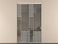 Перегородка Мозаик внутри проёма 2 створки