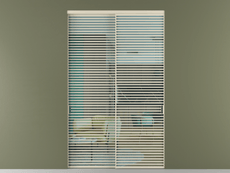 Перегородка Формато внутри проёма 2 створки