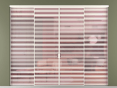 Перегородка Formato внутри проёма 4 створки