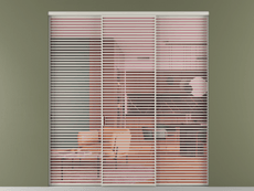 Перегородка Formato внутри проёма 3 створки