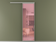 Перегородка Формато вдоль стены 1 створка