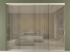 Перегородка Формато внутри проёма 4 створки с синхронным механизмом