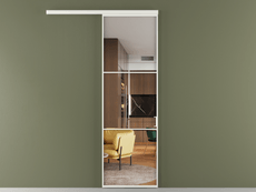 Перегородка Формато вдоль стены 1 створка