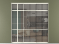 Перегородка Formato внутри проёма 3 створки