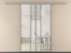 Перегородка Мозаик вдоль стены 2 створки