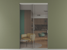 Перегородка Формато внутри проёма 2 створки