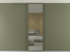 Перегородка Формато вдоль стены на потолок 1 створка