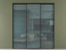 Перегородка Формато внутри проёма 3 створки