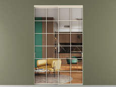 Перегородка Формато внутри проёма 2 створки