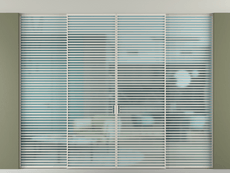 Перегородка Формато внутри проёма скрытое крепление в потолок 4 створки