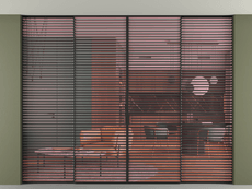 Перегородка Формато внутри проёма скрытое крепление в потолок 4 створки