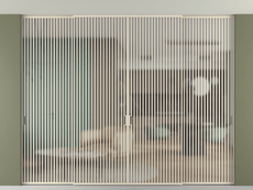 Перегородка Формато внутри проёма скрытое крепление в потолок 4 створки