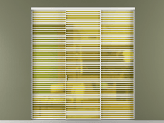 Перегородка Формато внутри проёма 3 створки