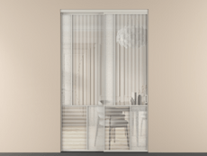 Перегородка Мозаик внутри проёма 2 створки