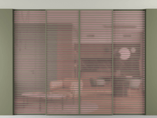 Перегородка Формато внутри проёма скрытое крепление в потолок 4 створки