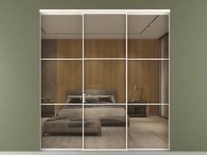 Перегородка Formato внутри проёма 3 створки