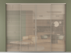 Перегородка Формато внутри проёма 4 створки