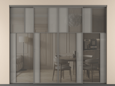 Перегородка Мозаик внутри проёма 4 створки