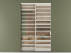 Перегородка Формато внутри проёма 2 створки