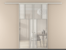 Перегородка Mosaic вдоль стены 2 створки