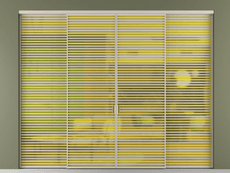 Перегородка Формато внутри проёма 4 створки