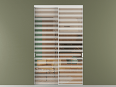 Перегородка Формато внутри проёма 2 створки