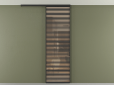 Перегородка Формато вдоль стены на потолок 1 створка