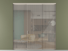 Перегородка Formato внутри проёма 3 створки