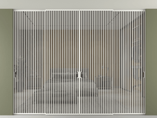 Перегородка Формато внутри проёма скрытое крепление в потолок 4 створки