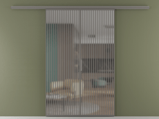 Перегородка Формато вдоль стены 2 створки