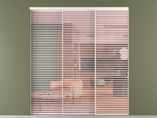 Перегородка Формато внутри проёма 3 створки с синхронным механизмом