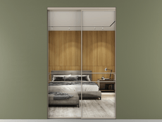 Перегородка Формато внутри проёма 2 створки