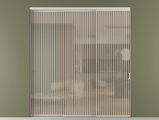 Перегородка Формато внутри проёма 3 створки с синхронным механизмом