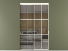 Перегородка Формато внутри проёма 2 створки