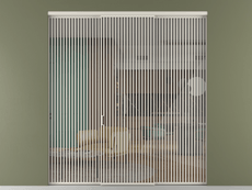 Перегородка Formato внутри проёма 3 створки