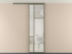 Перегородка Мозаик вдоль стены на потолок 1 створка