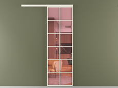 Перегородка Формато вдоль стены 1 створка