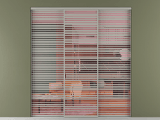 Перегородка Формато внутри проёма 3 створки