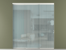 Перегородка Формато внутри проёма 3 створки с синхронным механизмом