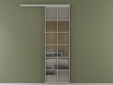 Перегородка Formato вдоль стены 1 створка