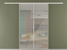 Перегородка Формато вдоль стены 2 створки