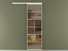 Перегородка Formato вдоль стены 1 створка