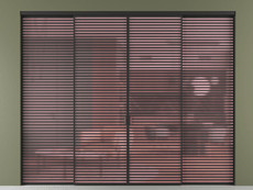 Перегородка Формато внутри проёма 4 створки