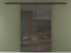 Перегородка Formato вдоль стены 2 створки