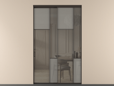 Перегородка Мозаик внутри проёма 2 створки