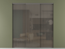 Перегородка Формато внутри проёма 3 створки