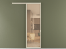 Перегородка Formato вдоль стены 1 створка