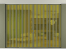 Перегородка Formato внутри проёма скрытое крепление в потолок 4 створки