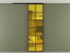 Перегородка Формато вдоль стены на потолок 1 створка